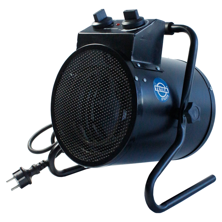 TETRA EH-30FB, Verplaatsbare straalkachel, 230V 50/60 Hz, 3 kW, IP24, euro stekker, Rond model met standaard, IMPA 591531