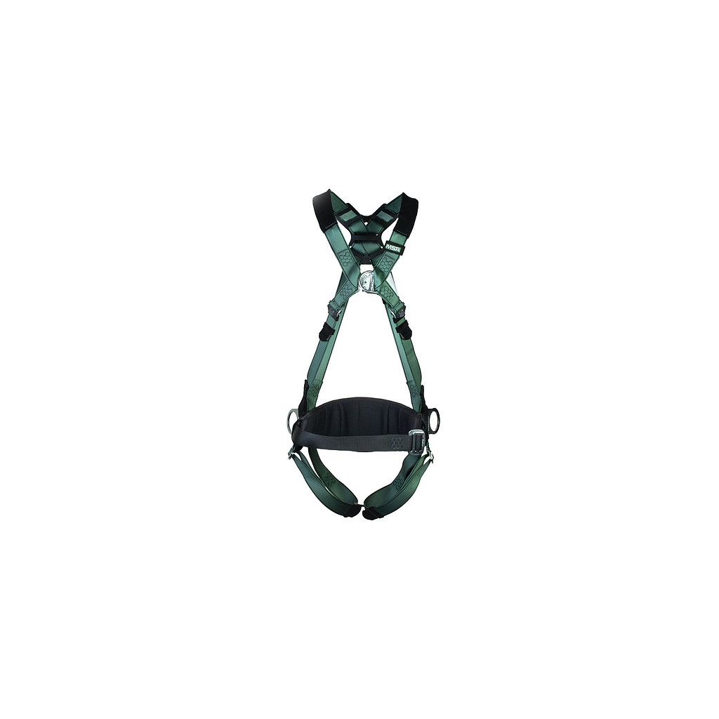 MSA V-form harnas, met heupriem, rug - borst en heup-D-ringen, Quick Fit, Maat XS, Part no 10206048, IMPA 311523 