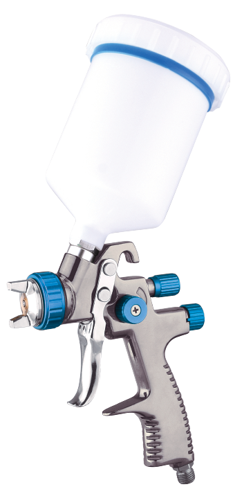 TETRA PG-898, verf pistool incl bovenbeker, gravity feed, incl 600cc cup, conventional, nozzle size 1.4 mm, IMPA 271305
