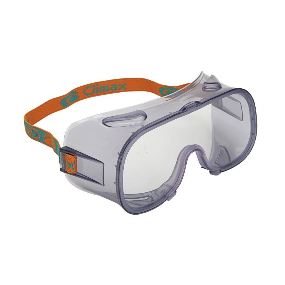 Climax 539, Safety goggles, softframe, single lens, acetate, anti fog, VENTED, clear, IMPA 311013