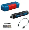 Bosch GO, Accu Schroevendraaier, ingebouwde Li-Ion accu incl oplader en bitset, in kunststof koffer, UN 3481