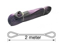 TETRA WSB-1T2M, Polyester hijsband, Werklast 1 ton, Lengte 2 m, Veiligheidsfactor 7:1, EN1492-1, IMPA 232132
