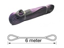 TETRA WSB-1T6M, Polyester hijsband, Werklast 1 ton, Lengte 6 m, Veiligheidsfactor 7:1, EN1492-1, IMPA 232136