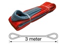 [12077] TETRA WSB-5T3M, Polyester webbing sling, Belt type, WLL 5 ton, Length 3 m, safety factor 7:1, EN1492-1, IMPA 232195