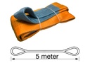 [12082] TETRA WSB-24T5M, Polyester webbing sling, Belt type, WLL 24 ton, Length 5 m, safety factor 7:1, EN1492-1, IMPA 232195 