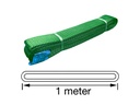 [12087] TETRA WSE-2T1M, Polyester webbing sling, Endless type, WLL 2 ton, Length 1 m, safety factor 7:1, EN1492-1, IMPA 232196 