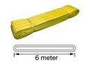 TETRA WSE-3T6M, Polyester webbing sling, Endless type, WLL 3 ton, Length 6 m, safety factor 7:1, EN1492-1, IMPA 232196
