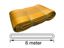 [12104] TETRA WSE-10T6M, Polyester webbing sling, Endless type, WLL 10 ton, Length 6 m, safety factor 7:1, EN1492-1, IMPA 232196