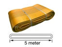 TETRA WSE-24T5M, Polyester webbing sling, Endless type, WLL 24 ton, Length 5 m, safety factor 7:1, EN1492-1, IMPA 232196