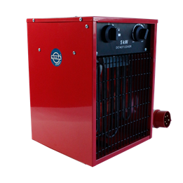 TETRA EH-50B, Industrial electric fan heater, 440V 60 Hz, 5 kW, IP24, Industrial plug, Square model