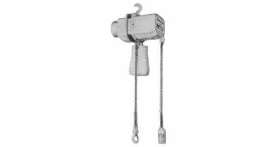 JTEC-A 1TS-9M, Electric Chain Hoist, 415V/3ph/50/60Hz, Single chain, Single speed, No trolley, 9 m chain incl, Lifting cap 1 ton, IMPA 591308