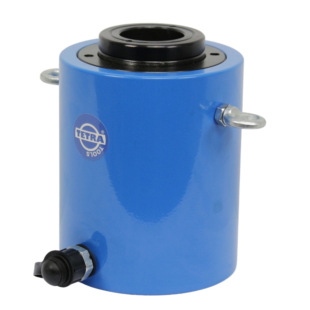 TETRA THC-6050H, Hydraulic Hollow Cylinder, spring return type, 60 ton, stroke 50 mm, closed height 231 mm, hole 49 mm, IMPA 615142