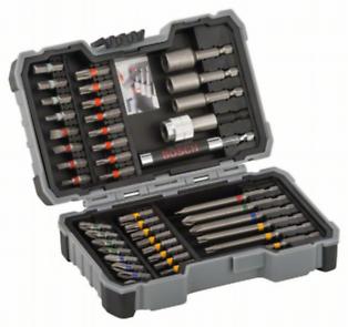 Bosch bitset, 43 delig in kunststof box, inclusief magneet bithouder