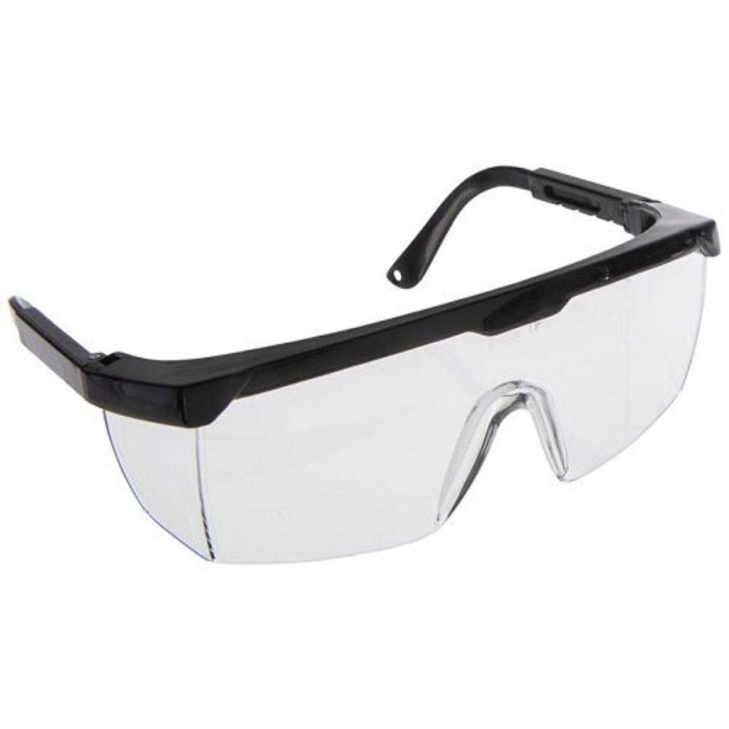 Climax 569-G, Grijze Veiligheidsbril, polycarbonaat, in lengte verstelbare poten, rondom zicht, IMPA 311062