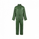 C-Line two piece rain suit with hood, Green with reflective stripes, Polyerster/PVC, Child Size 158/164