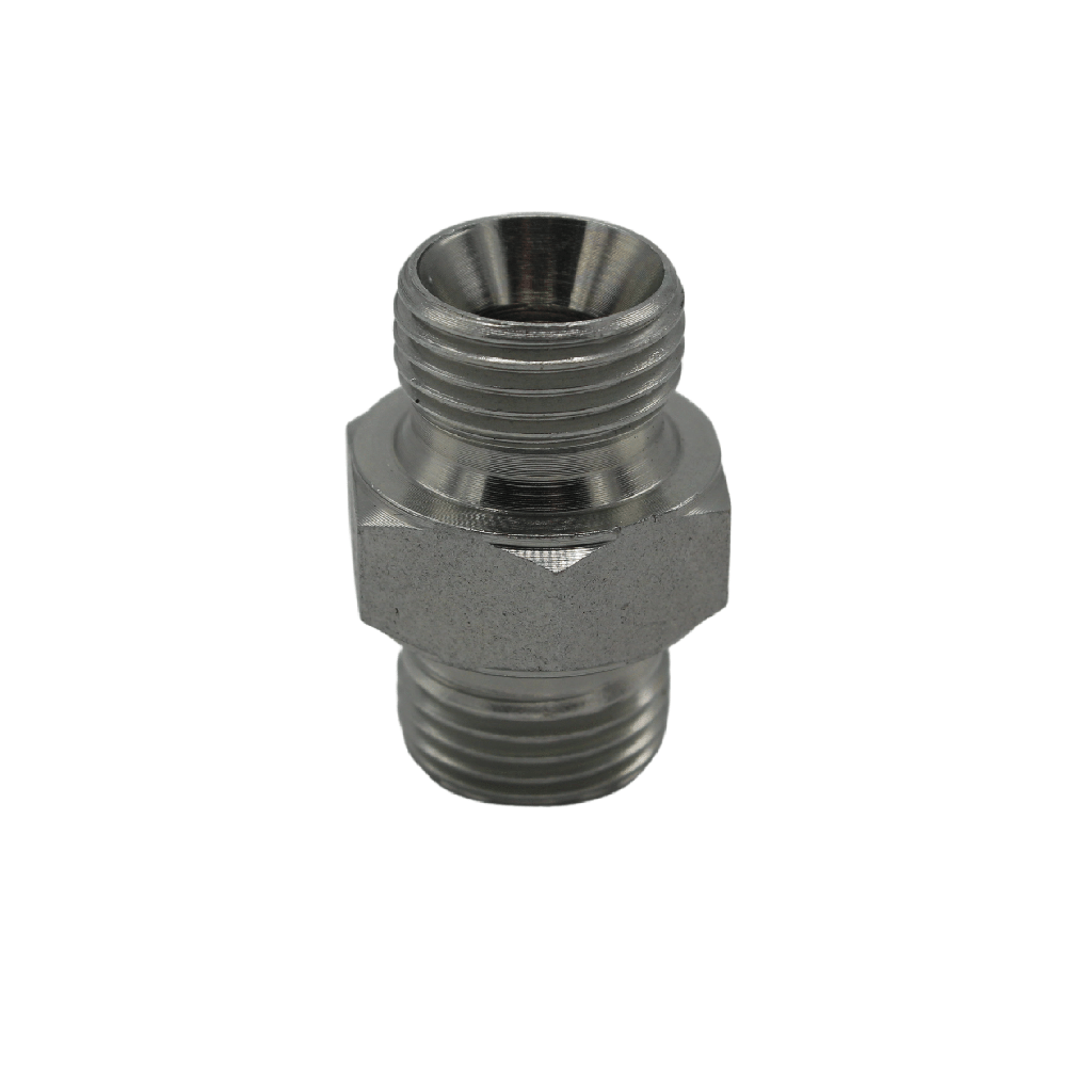 Dubbelnippel voor hogedruk reiniger tot 500 bar, 1/2" BSP male - 1/2" BSP male