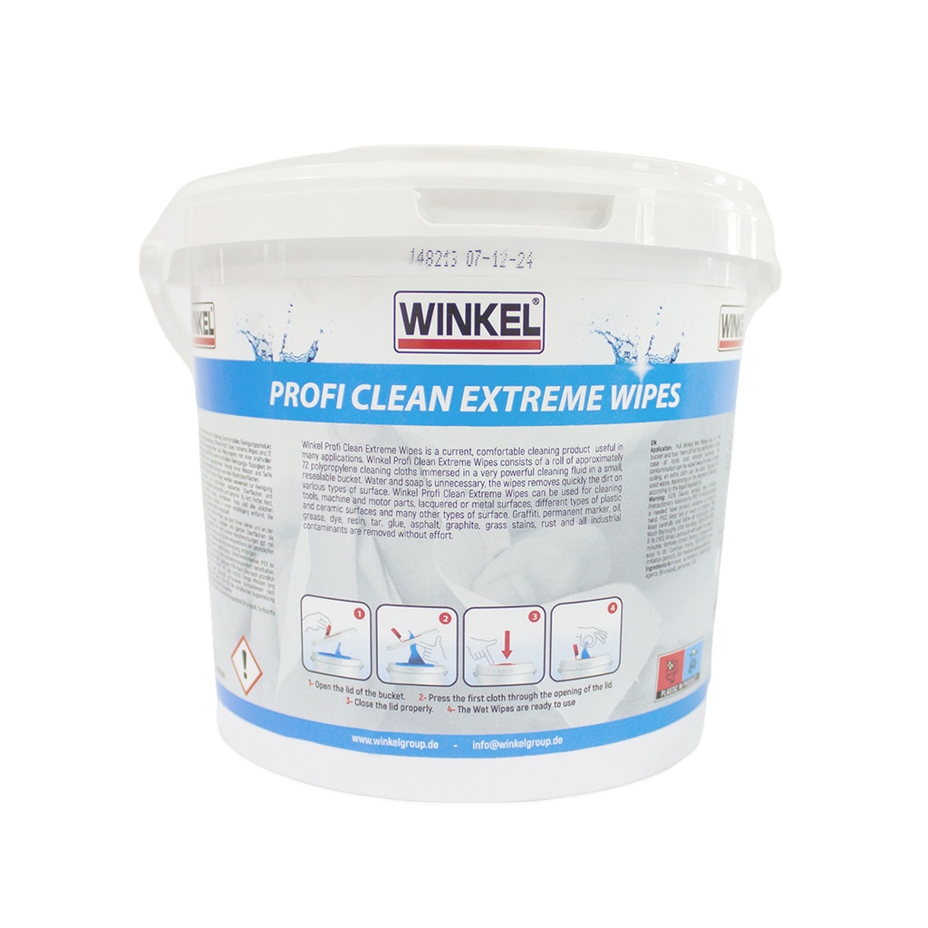 Winkel Hand Cleaning Wipes, 72 Pcs Bowl