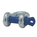[12537] TETRA TSS-010, Forged screw pin shackle, Straight shackle, WLL 1T, SF 6:1, D-Type (G-210, S-210), Blue pin, IMPA 234103