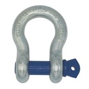 TETRA TBS-120, Forged screw pin shackle, Bow shackle, WLL 12T, SF 6:1, Anchor-Type (G-209, S-209), Blue pin, IMPA 234172