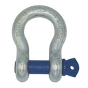 [12552] TETRA TBS-120, Harpsluiting met borstbout, Bow shackle, WLL 12T, SF 6:1 (G-209, S-209), Blauwe pin, IMPA 234172
