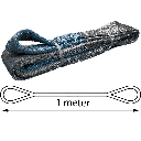 TETRA WSB-4T1M, Polyester webbing sling, Belt type, WWL 4 ton, Length 1 m, safety factor 7:1, EN1492-1, IMPA 232195
