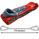 TETRA WSB-5T10M, Polyester hijsband, Werklast 5 ton, Lengte 10 m, Veiligheidsfactor 7:1, EN1492-1, IMPA 232195