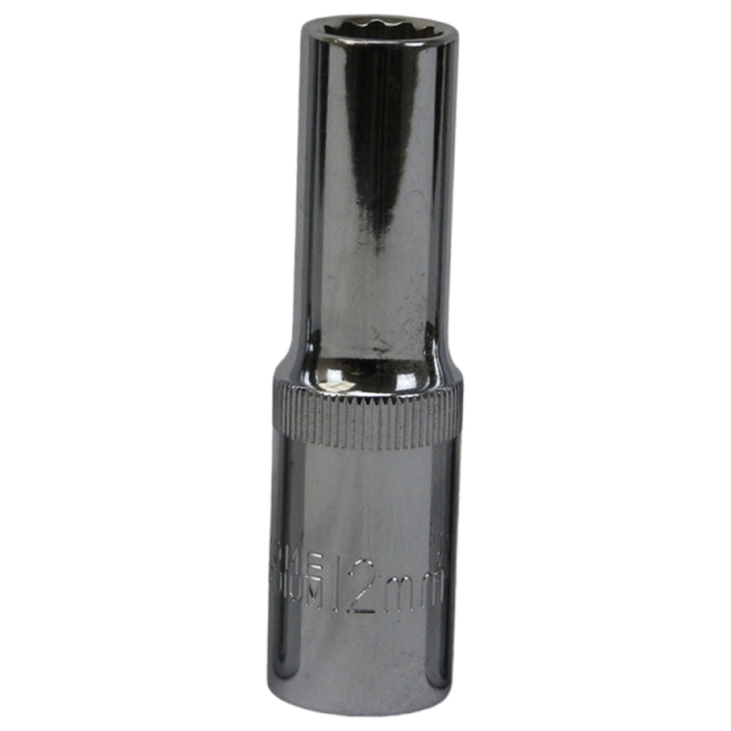 TETRA 12-point Deep socket wrench 12 mm. 1/2" (12,7 mm), Length 78mm, IMPA 610378