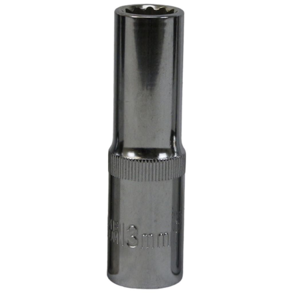 TETRA 12-punts diepe krachtdop 13 mm voor Slagmoersleutel 1/2" (12,7 mm), Lengte 78mm, IMPA 610379