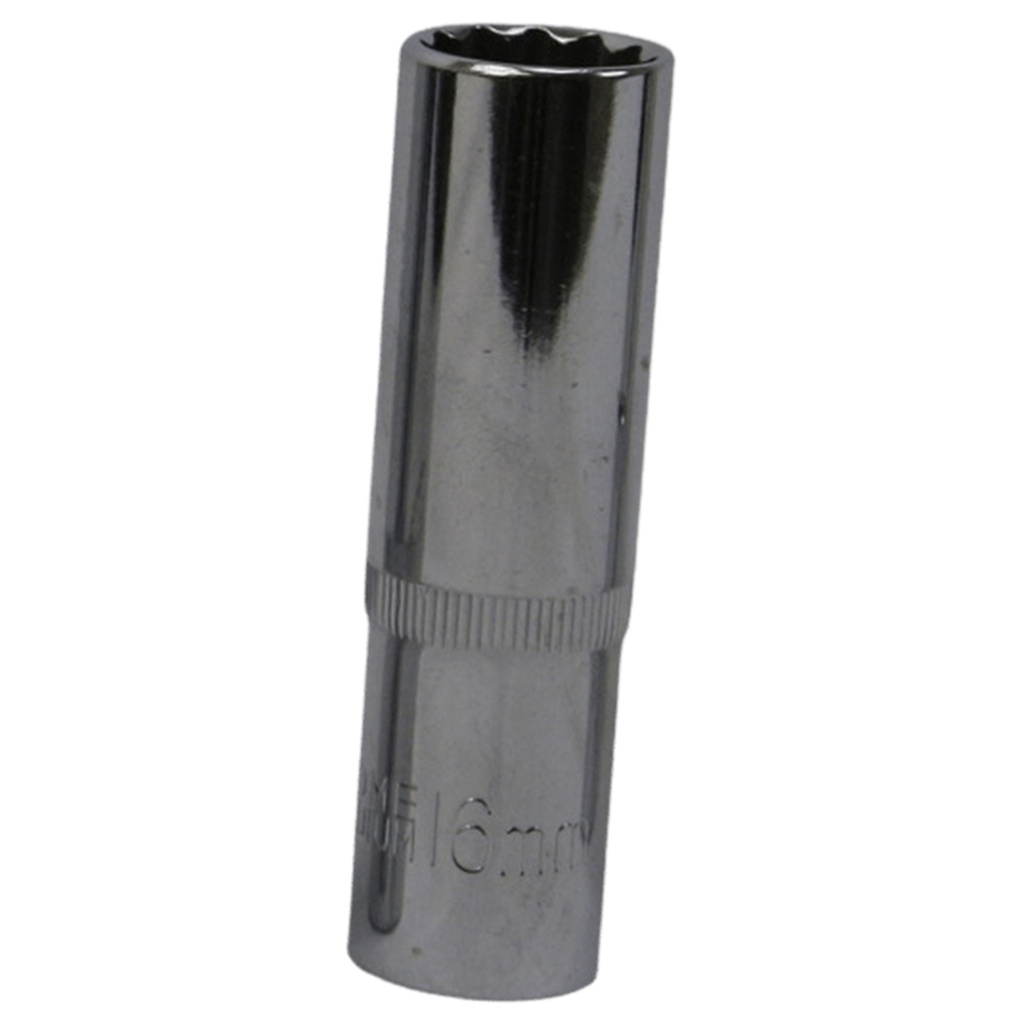 TETRA 12-punts Dopsleutel lang 16 mm. 1/2" (12,7 mm), Lengte 78mm