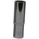 TETRA 12-point Deep socket wrench 17 mm. 1/2" (12,7 mm), Length 78mm, IMPA 610381