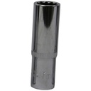TETRA 12-point deep socket 17 mm for impact wrench 1/2" (12,7 mm), Length 78mm, IMPA 610381
