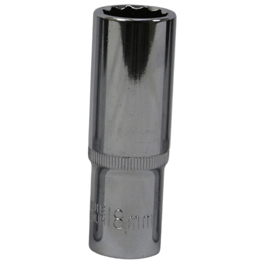 TETRA 12-punts Dopsleutel lang 18 mm. 1/2" (12,7 mm), Lengte 78mm