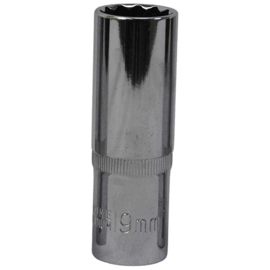 TETRA 12-punts Dopsleutel lang 19 mm. 1/2" (12,7 mm), Lengte 78mm, IMPA 610382