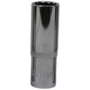 TETRA 12-point Deep socket wrench 19 mm. 1/2" (12,7 mm), Length 78mm, IMPA 610382
