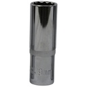 TETRA 12-point deep socket 19 mm for impact wrench 1/2" (12,7 mm), Length 78mm, IMPA 610382