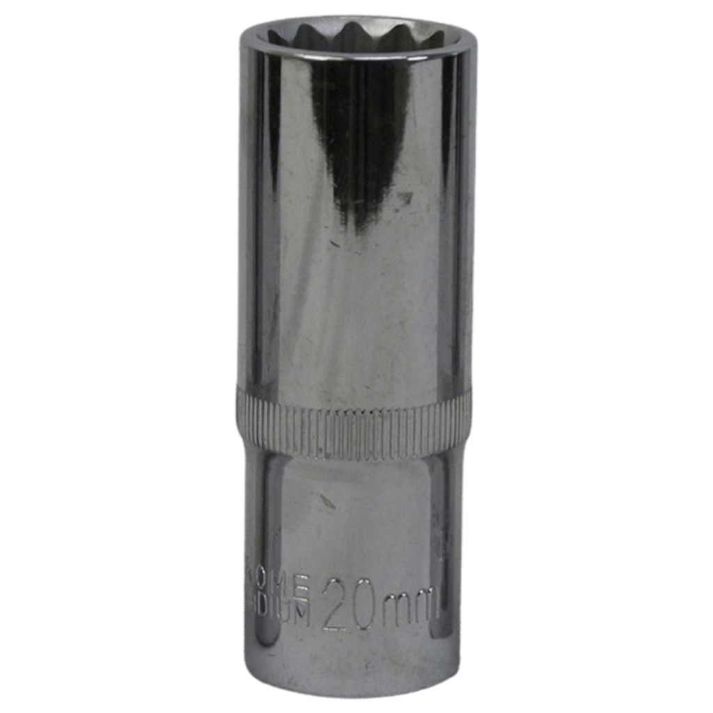 TETRA 12-punts Dopsleutel lang 20 mm. 1/2" (12,7 mm), Lengte 78mm