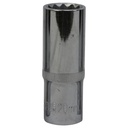 TETRA 12-punts Dopsleutel lang 20 mm. 1/2" (12,7 mm), Lengte 78mm