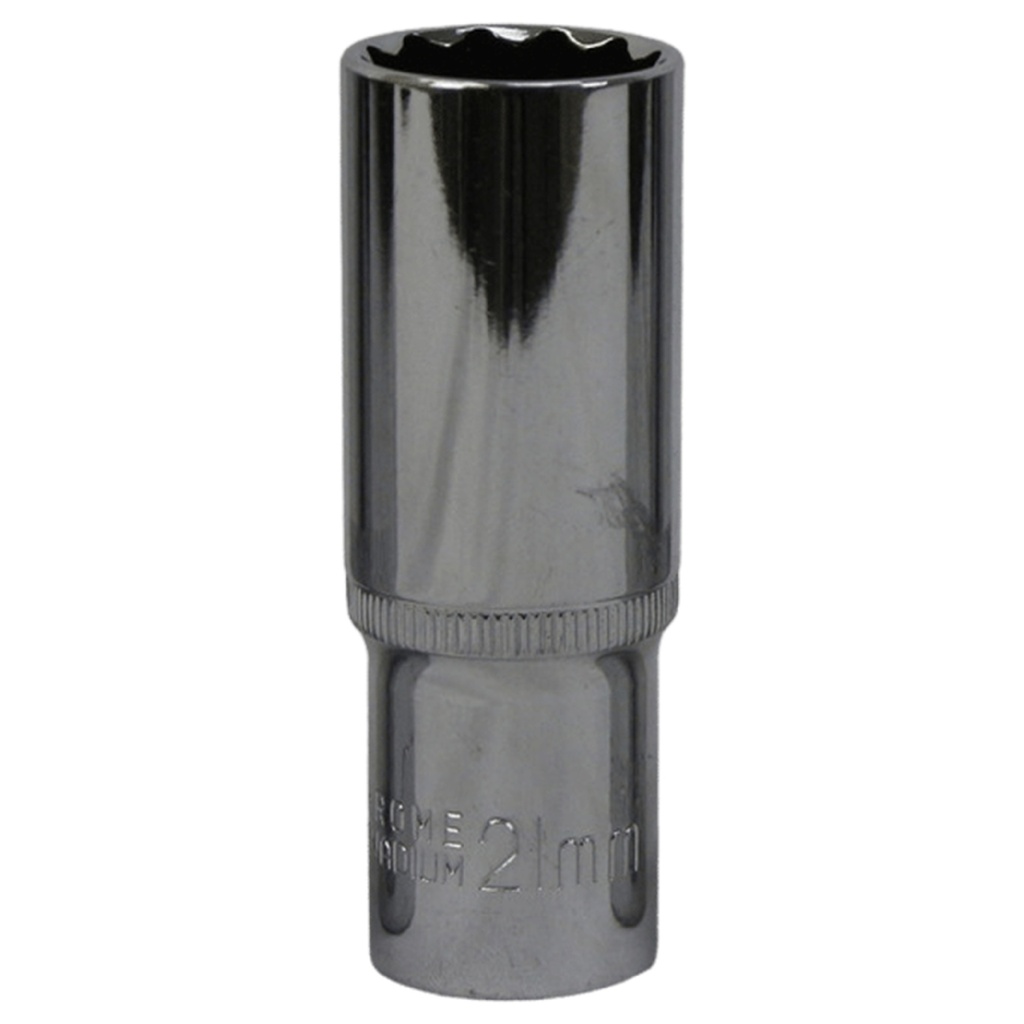 TETRA 12-point Deep socket wrench 21 mm. 1/2" (12,7 mm), Length 78mm, IMPA 610383