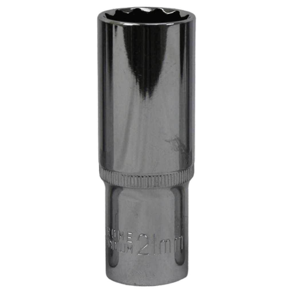 TETRA 12-point deep socket 21 mm for impact wrench 1/2" (12,7 mm), Length 78mm, IMPA 610383