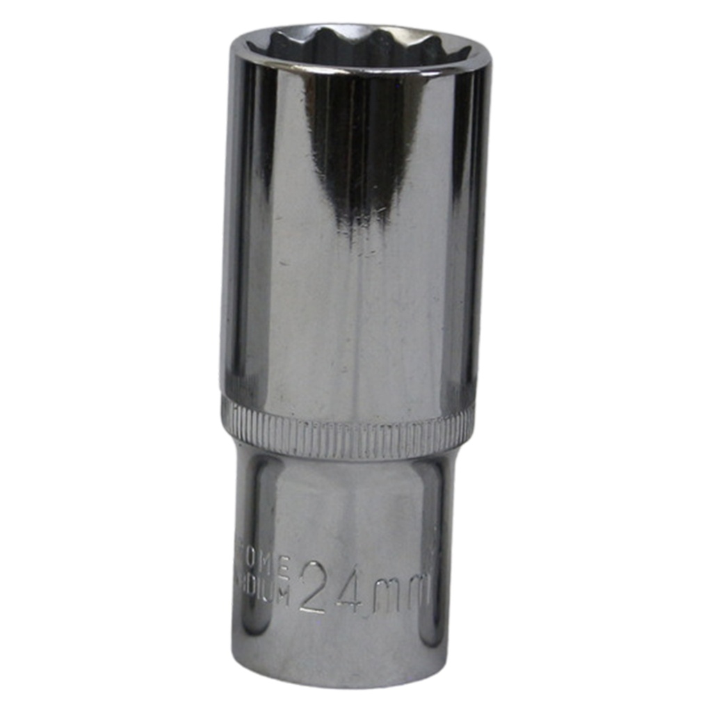 TETRA 12-punts Dopsleutel lang 24 mm. 1/2" (12,7 mm), Lengte 78mm, IMPA 610386