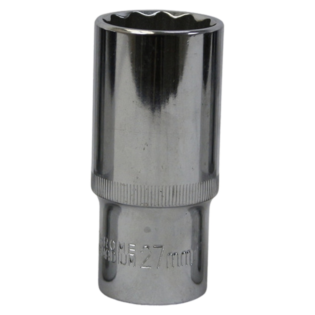 TETRA 12-point Deep socket wrench 27 mm. 1/2" (12,7 mm), Length 78mm, IMPA 610388