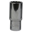 TETRA 12-point Deep socket wrench 27 mm. 1/2" (12,7 mm), Length 78mm, IMPA 610388