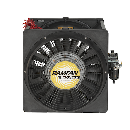 Ramfan AFi50xx, Verplaatsbare explosieveilige pneumatische ventilator, 400 mm, IMPA 591512