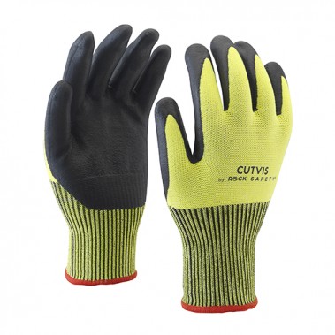 Working Glove Cutvis, Cut- and heat resistant, High-vis, Water and oil repellent, Cat 2, Maat 10, IMPA 190115