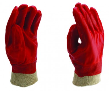 Working Glove 3202, Oil-, Chemical- and Acid resistant, PVC, Short model, Cat 3, Size 10.5, IMPA 190131