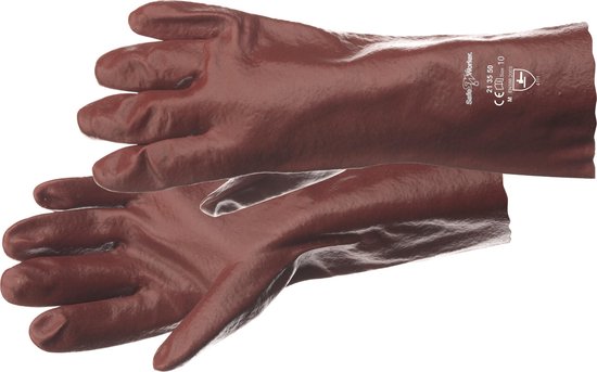 Working Glove SW213550, Long cuff, 35cm, liquid-tight PVC, 35cm, Cat 2, Size 10, IMPA 190122