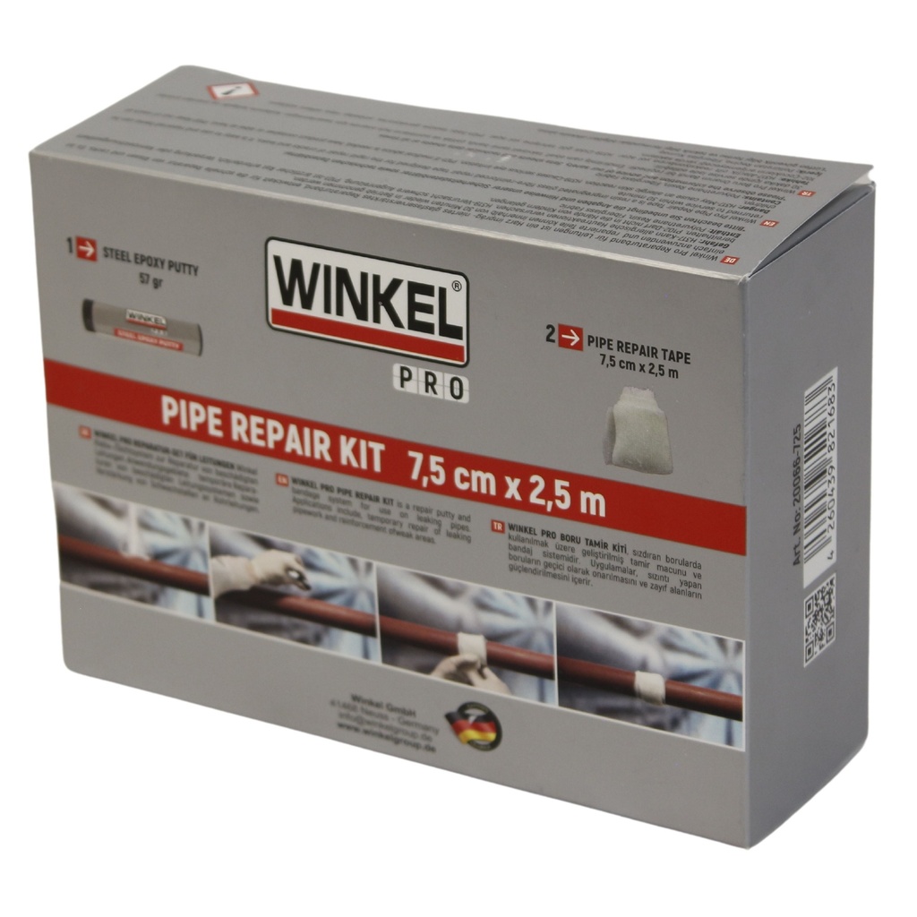 Winkel Leiding Repatie kit, 7.5 cm x 2.5 m, IMPA 812365