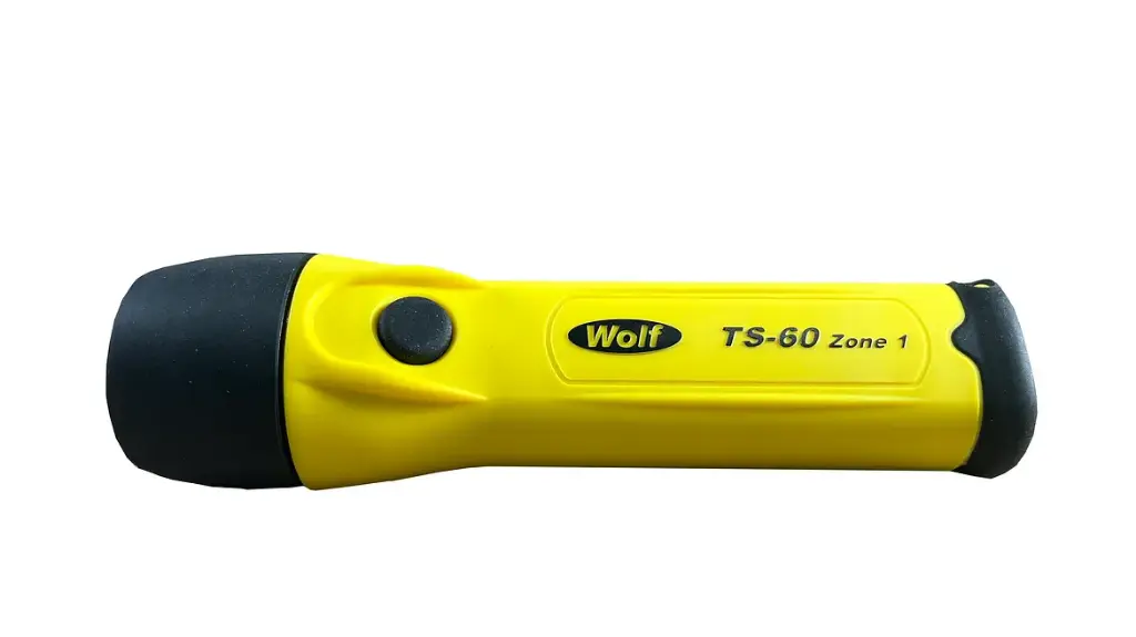 Wolf TS-60, ATEX LED torch, certified for zone 1 & 2, straight model, T3/T4