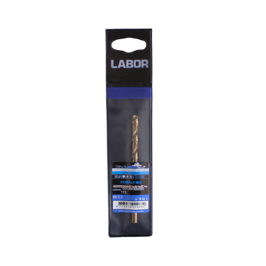 Labor Metaalboor HSS-Cobalt 5% DIN338. 5.5 mm, IMPA 630215