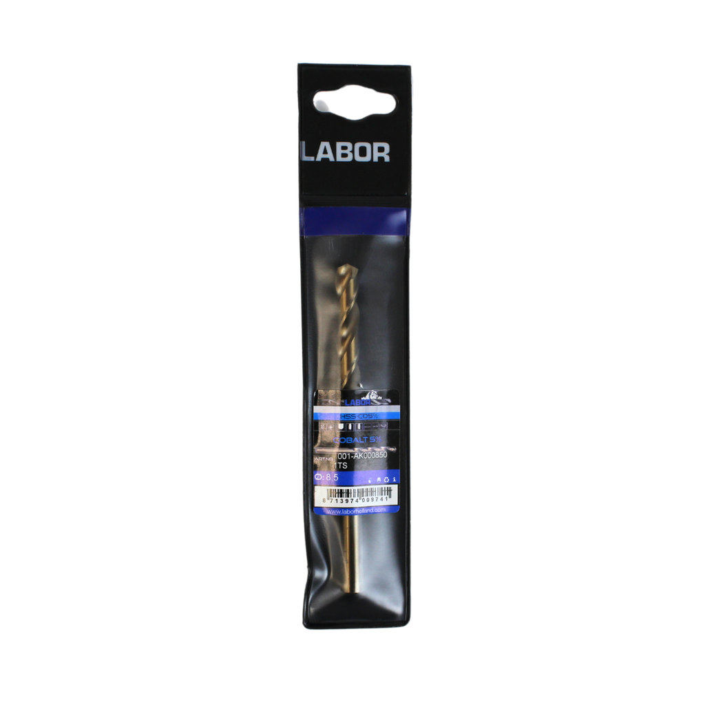 Labor Twist Drill HSS-Cobalt 5% Straight shank DIN338. 8.5MM, IMPA 630221